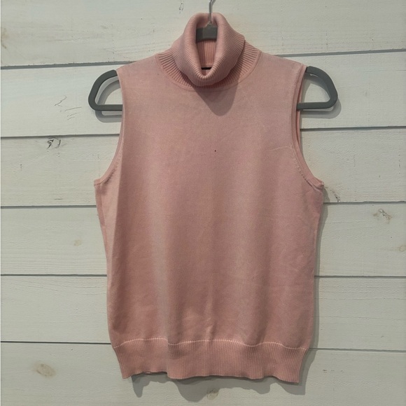 Cable and Gauge pink turtleneck sweater in size medium - Picture 1 of 8